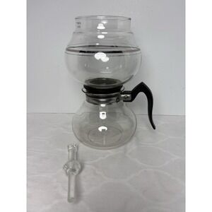 Cory Coffee Vacuum Percolator W/Filter Glass Rod DRU & DRL Vintage